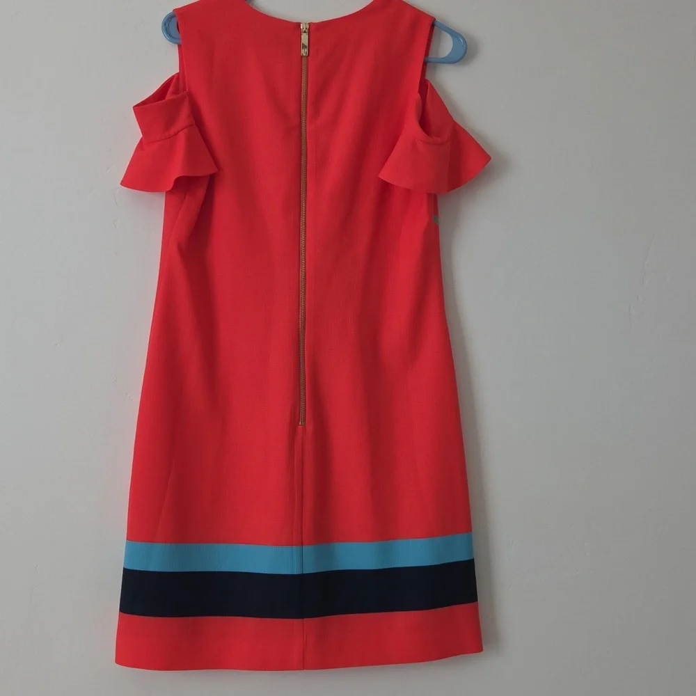 Ted Baker Red Floral Cold Shoulder Mini Dress